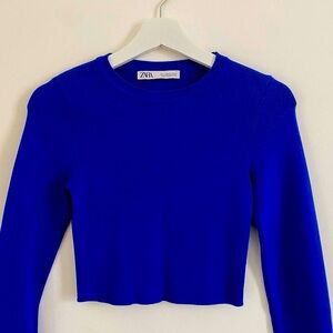 Zara Women's Blue Crop-top , Never worn